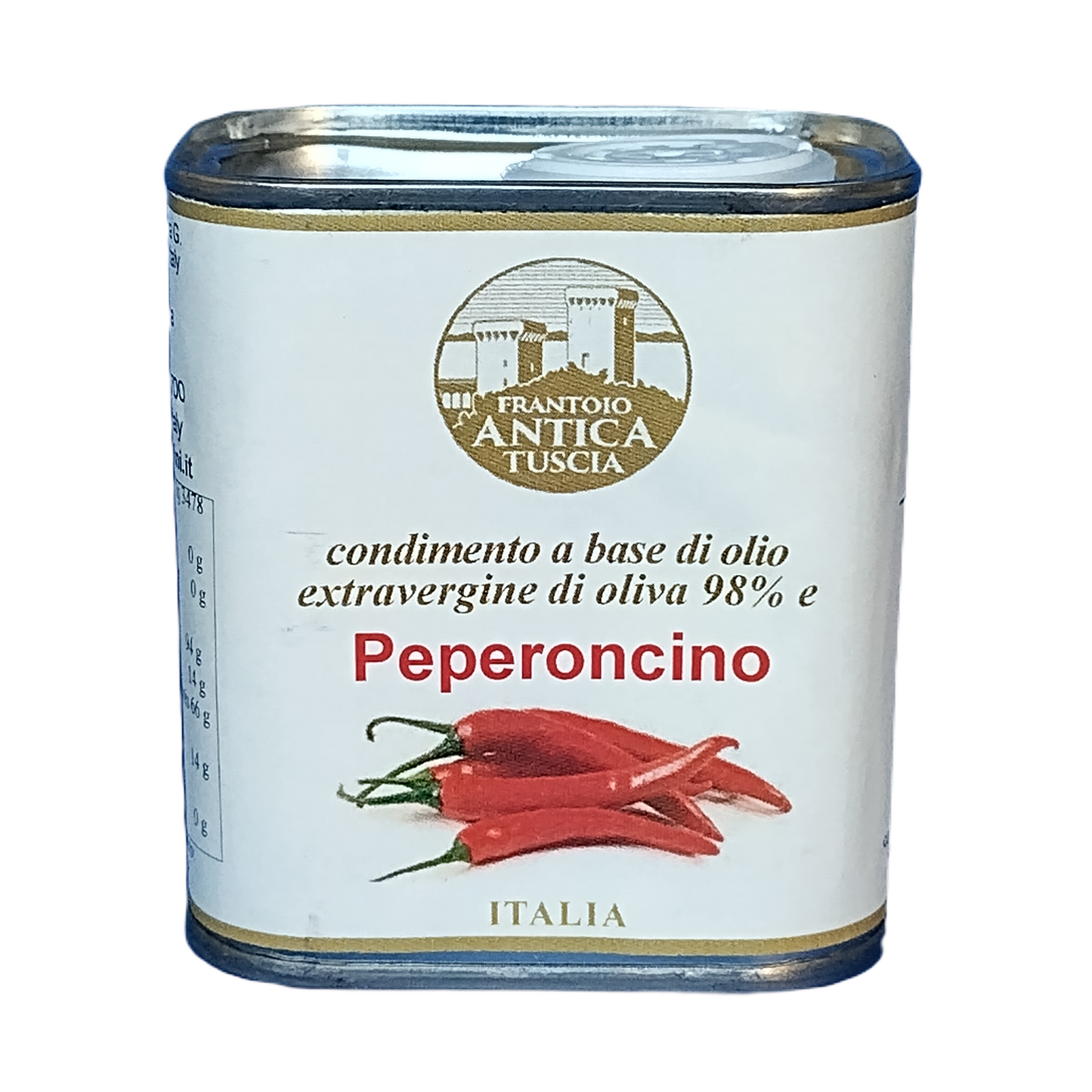 Olijfolie Extra Vergine + Peperoncino - Blik 150 ml