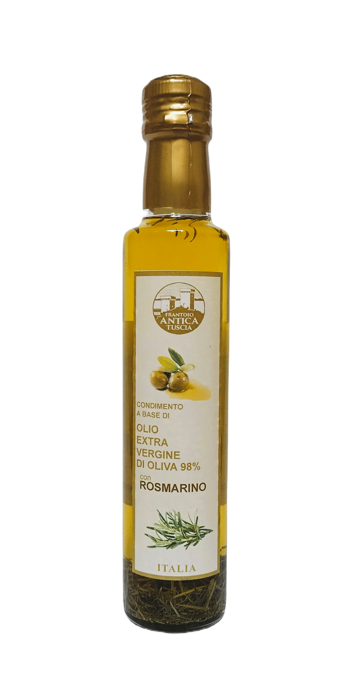 Olijfolie Extra Vergine + Rosmarino - Fles 250 ml