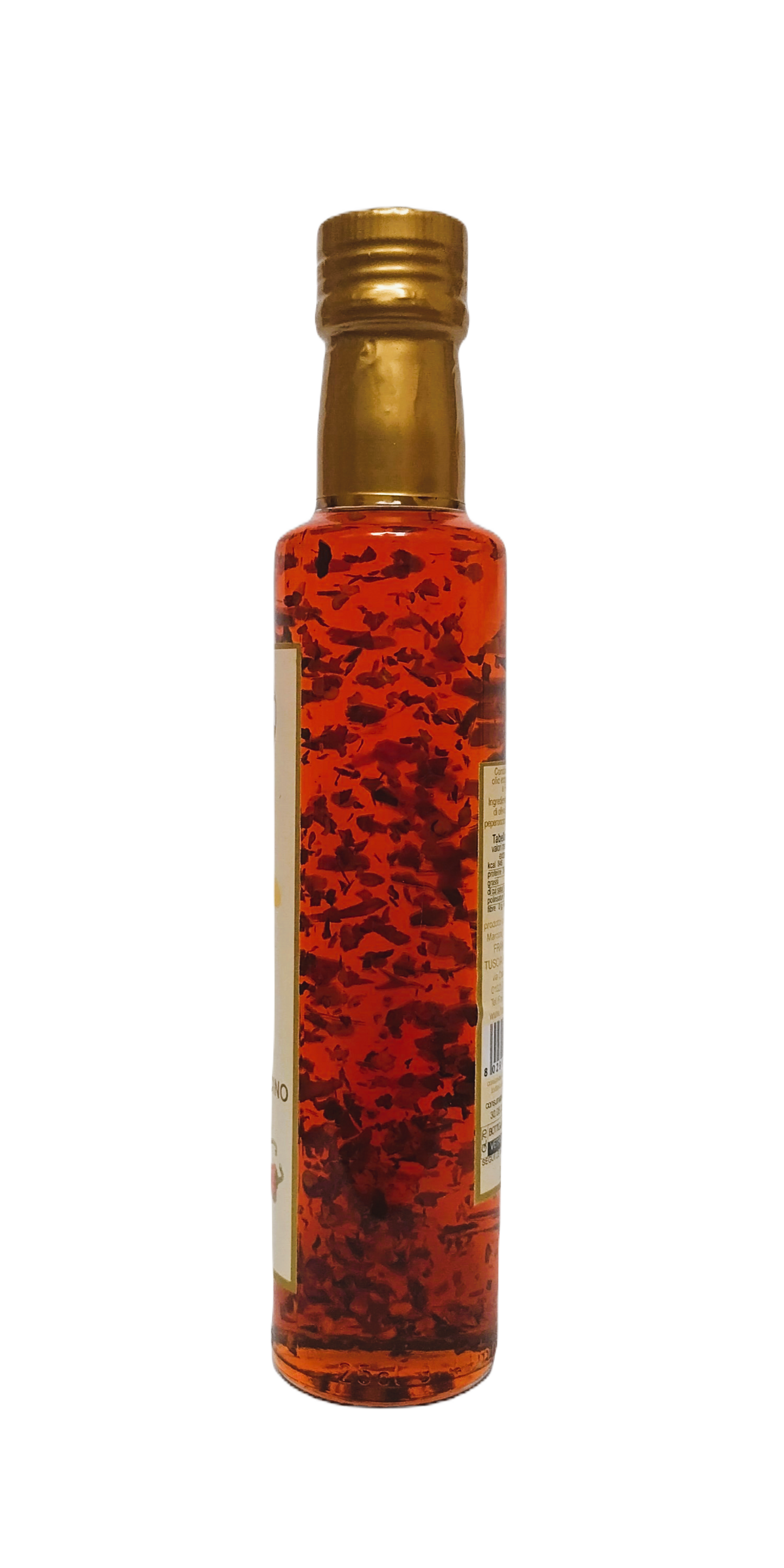 Olijfolie Extra Vergine + Peperoncino - Fles 250 ml