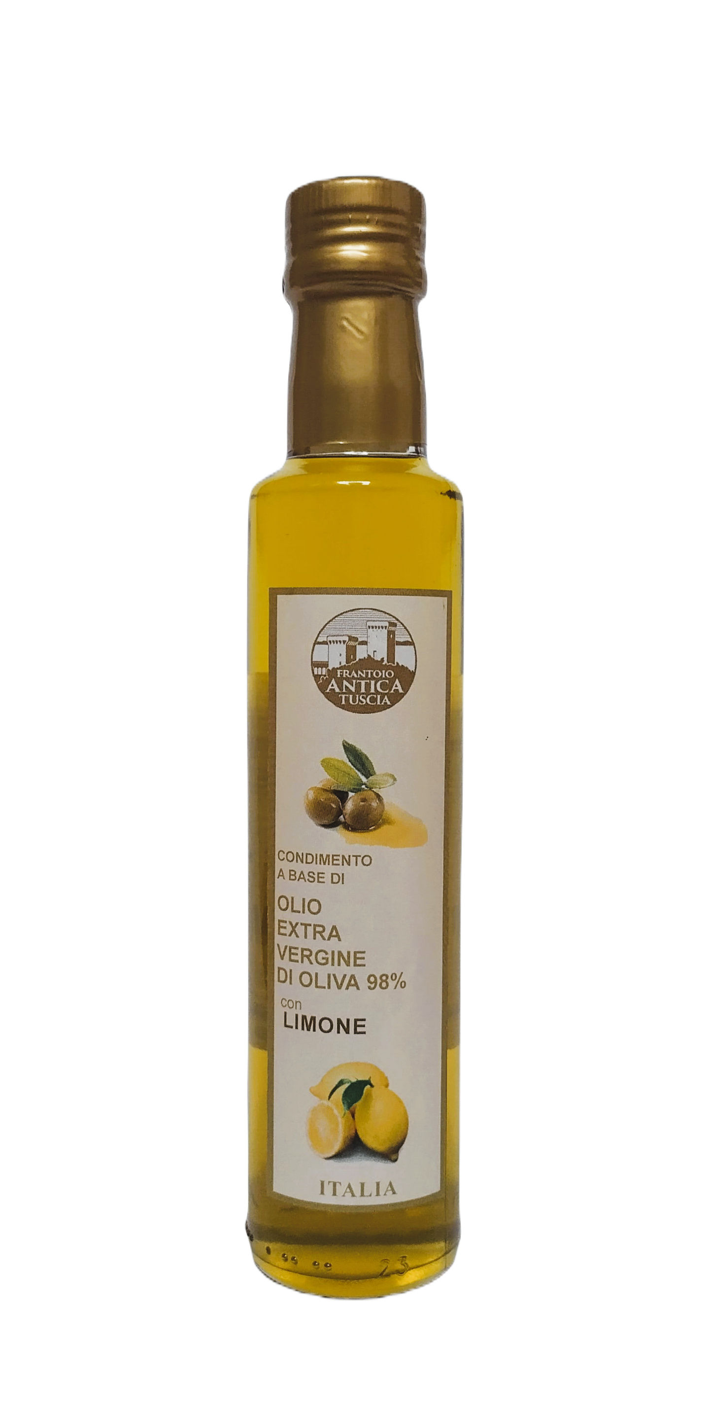 Olijfolie Extra Vergine + Limone - Fles 250 ml