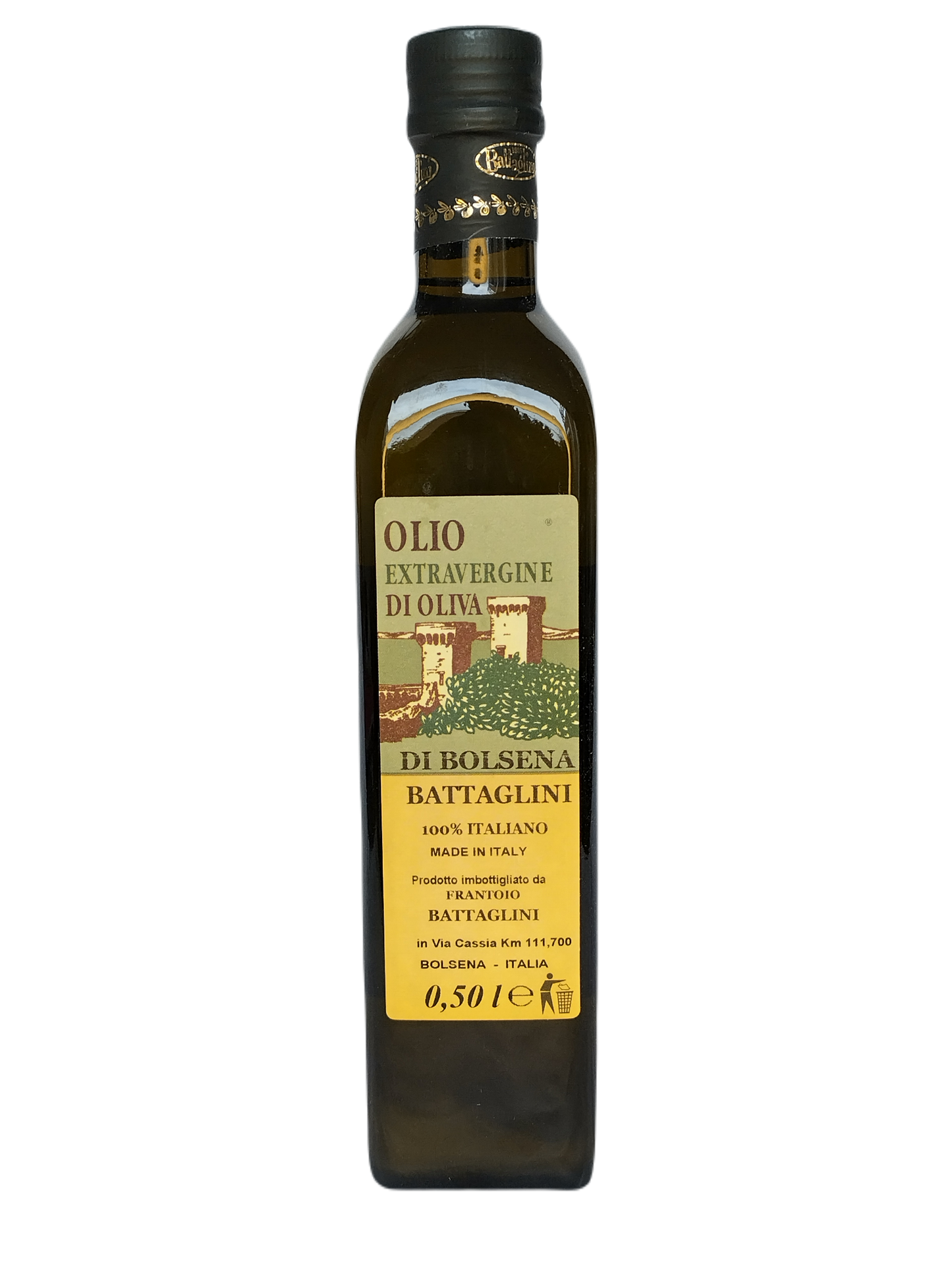 Olijfolie Extra Vergine di Bolsena - Fles 500 ml