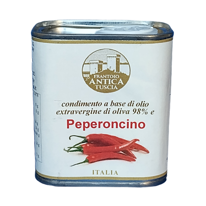 Olijfolie Extra Vergine + Peperoncino - Blik 150 ml