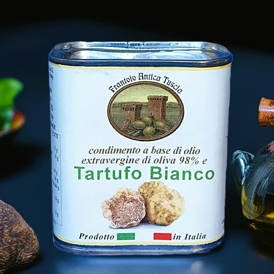 Olijfolie Extra Vergine + Tartufo Bianco - Blik 150 ml
