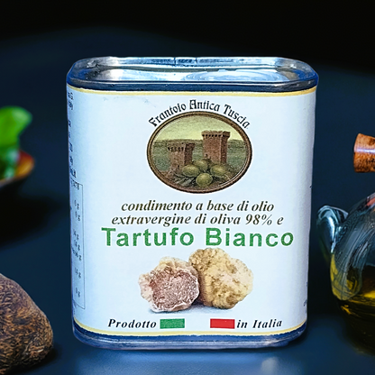 Olijfolie Extra Vergine + Tartufo Bianco - Blik 150 ml