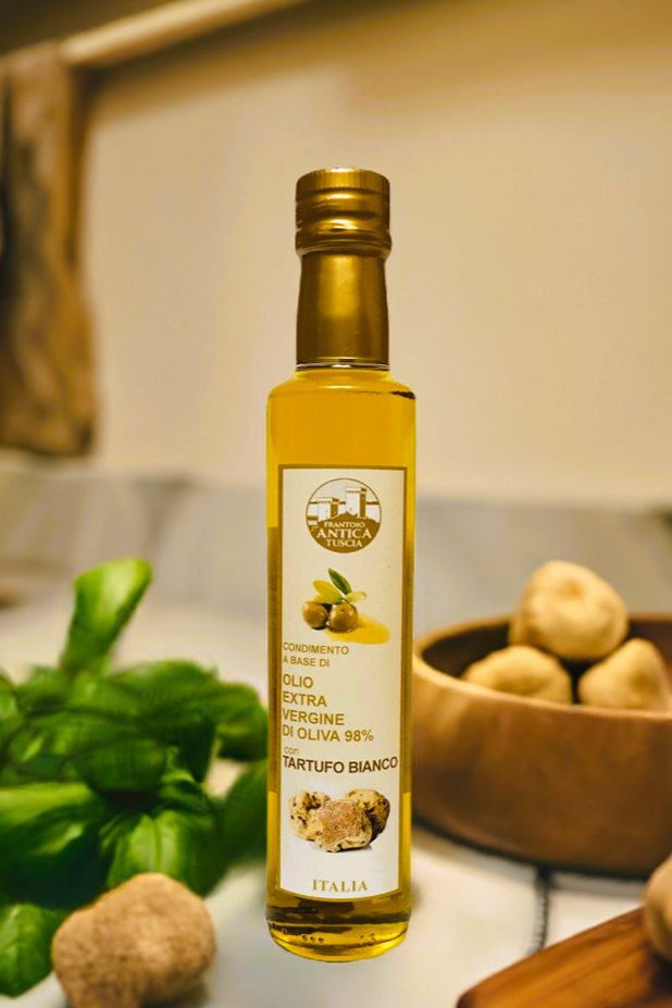 Olijfolie Extra Vergine + Tartufo Bianco - Fles 250 ml