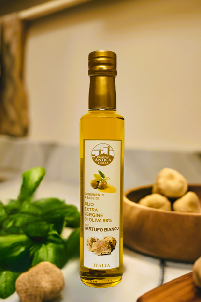 Olijfolie Extra Vergine + Tartufo Bianco - Fles 250 ml