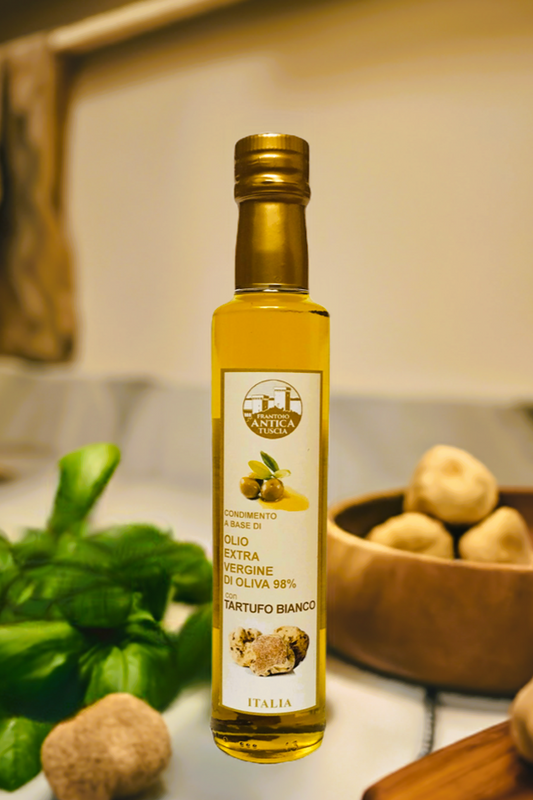 Olijfolie Extra Vergine + Tartufo Bianco - Fles 250 ml